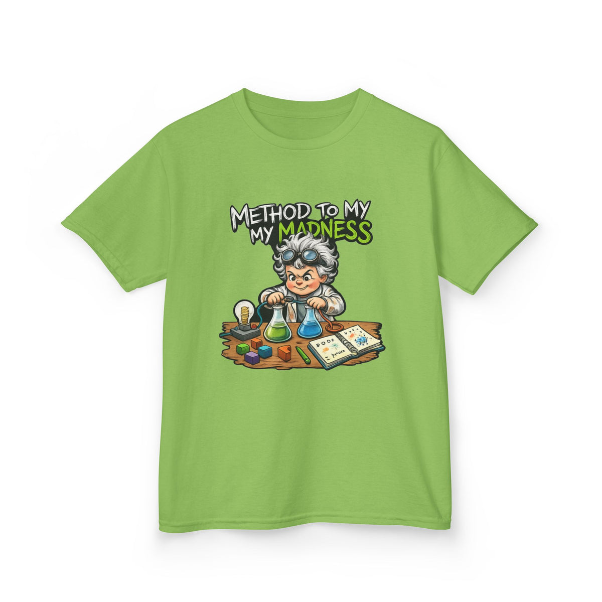 Kids T‑Shirt — "Method to My Madness" Mad Scientist Science Tee