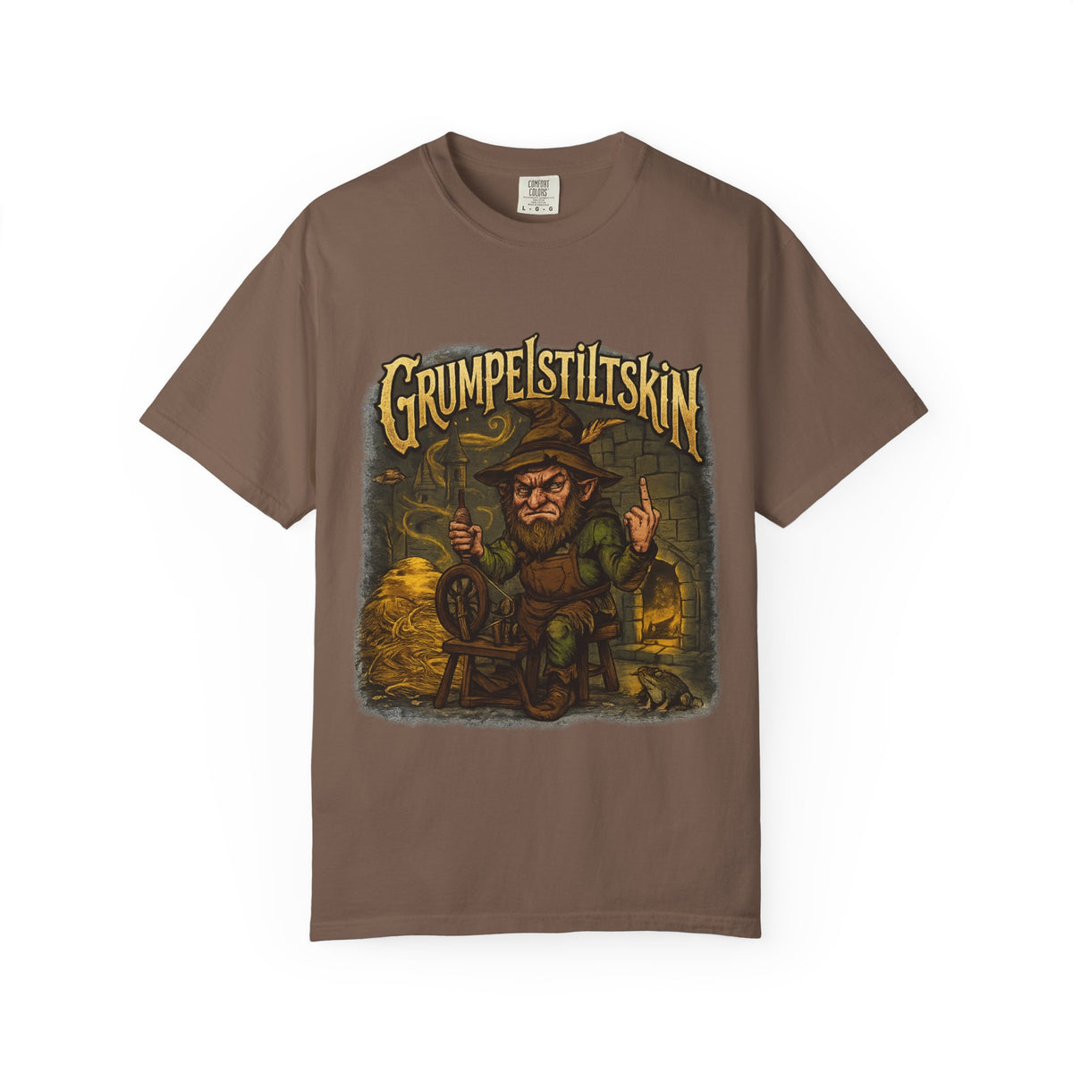 Grumpelstiltskin Graphic T-Shirt — Vintage Fairy Tale Illustration