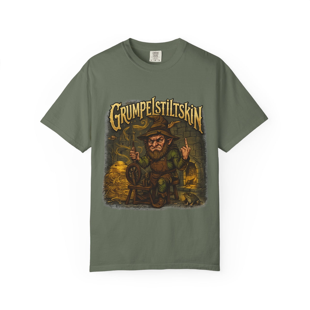 Grumpelstiltskin Graphic T-Shirt — Vintage Fairy Tale Illustration
