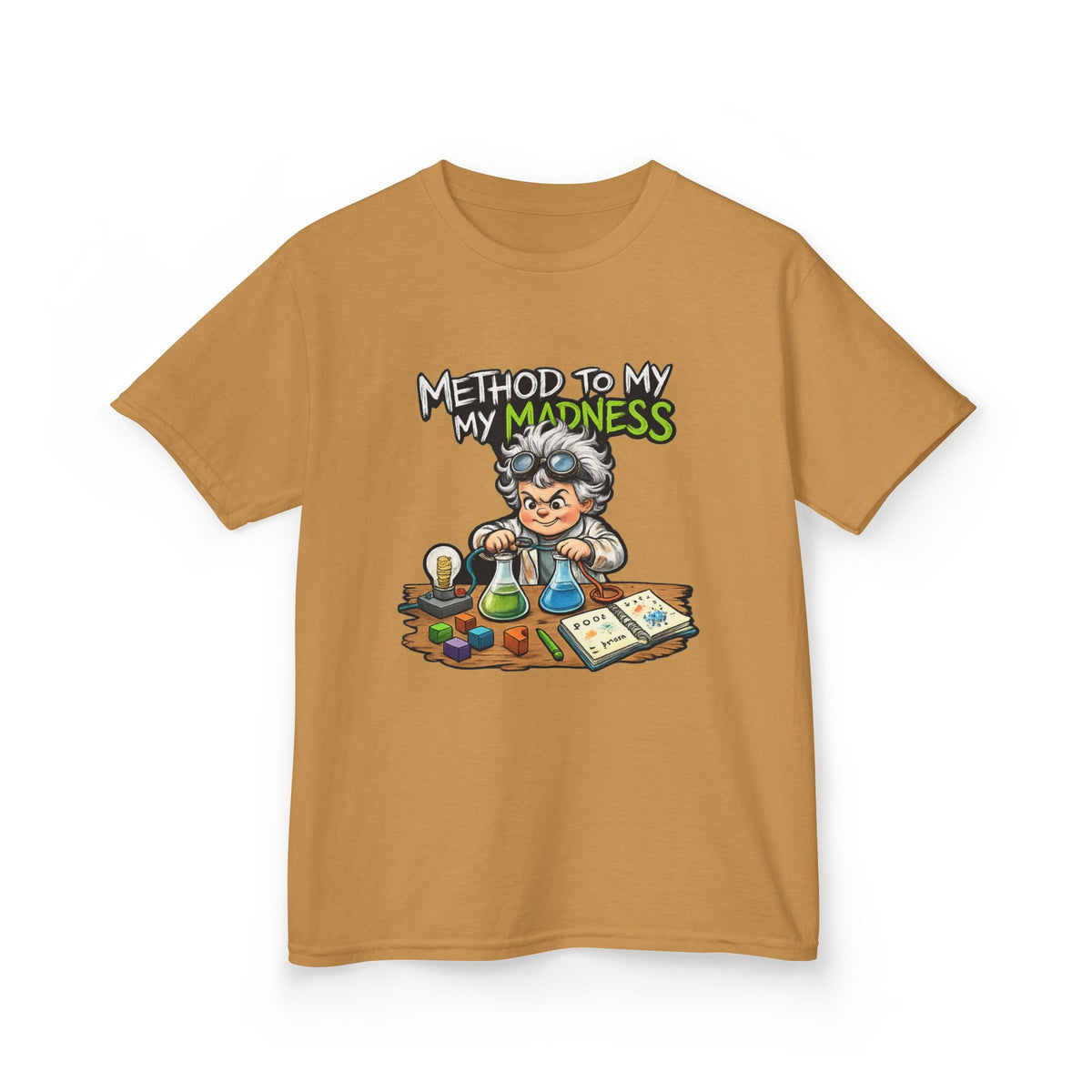 Kids T‑Shirt — "Method to My Madness" Mad Scientist Science Tee