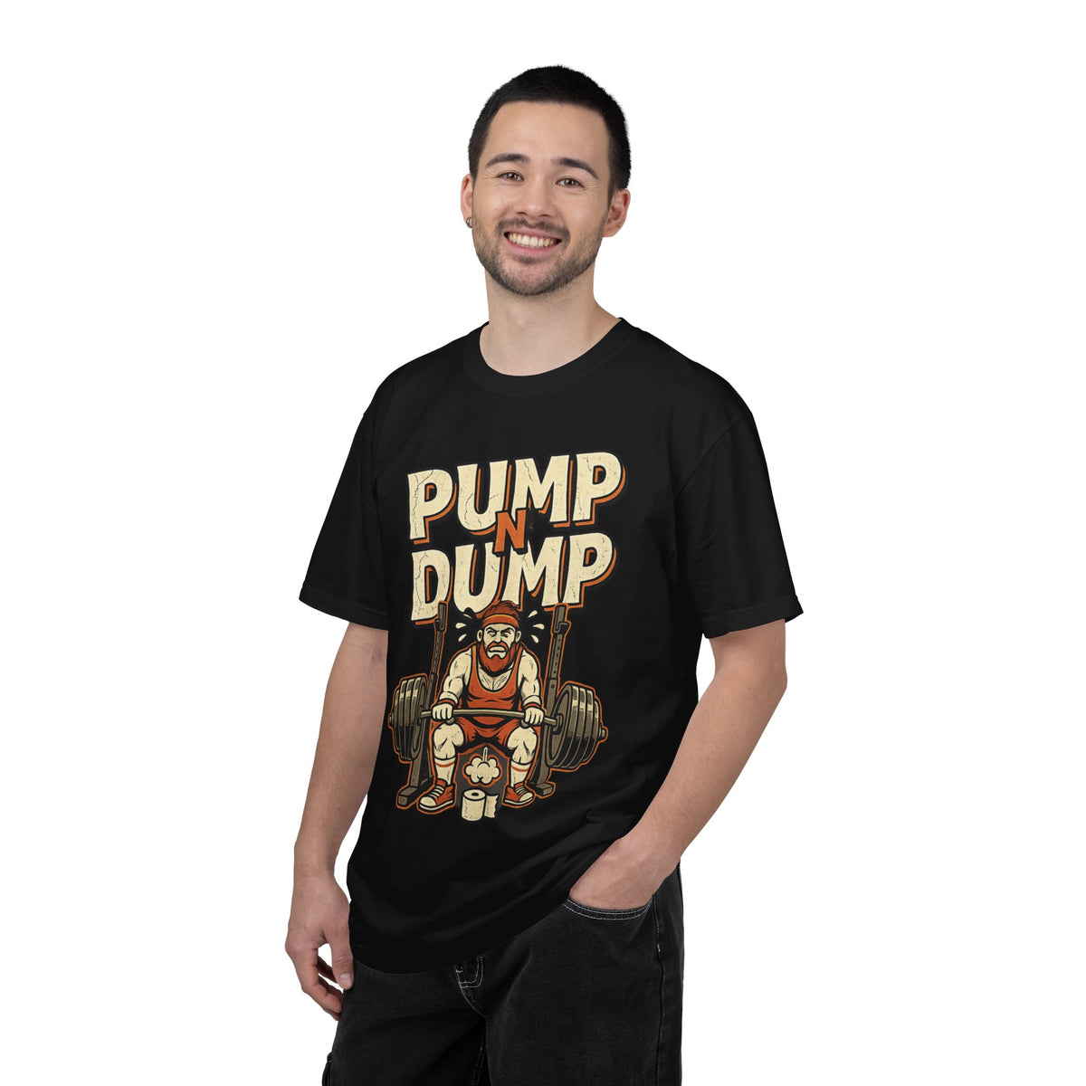 Pump N Dump Weightlifting T-Shirt — Funny Powerlifting Gym Tee