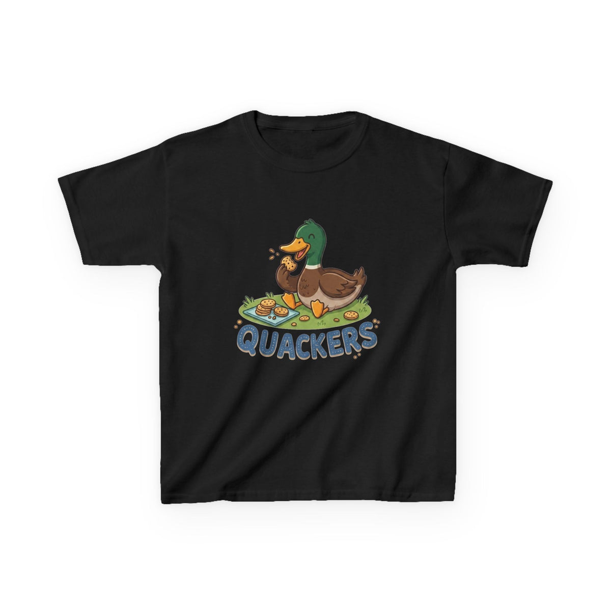 Kids Duck 'Quackers' T‑Shirt — Cute Pond Duck Graphic Tee for Children