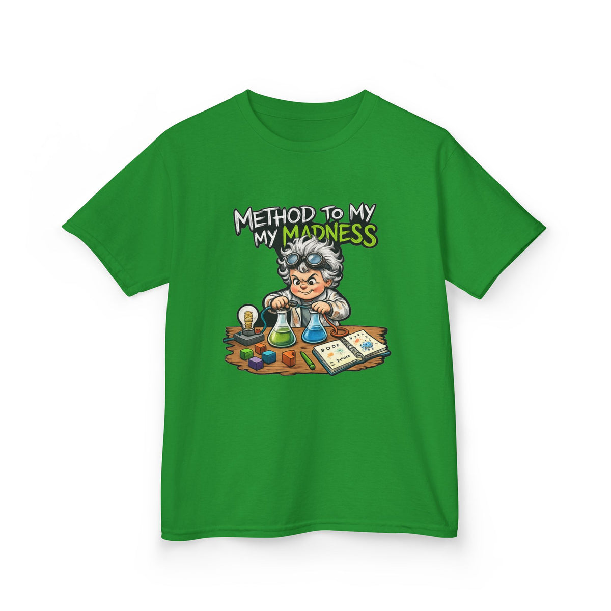 Kids T‑Shirt — "Method to My Madness" Mad Scientist Science Tee