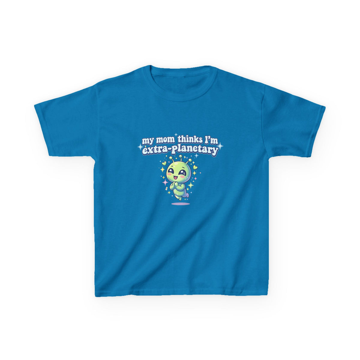 Kids Tee 'My Mom Thinks I’m Extra-Planetary' Cute Alien Graphic