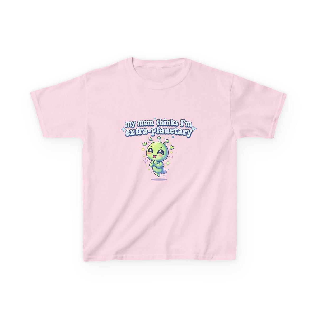 Kids Tee 'My Mom Thinks I’m Extra-Planetary' Cute Alien Graphic