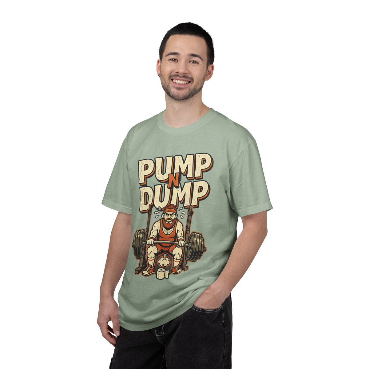 Pump N Dump Weightlifting T-Shirt — Funny Powerlifting Gym Tee