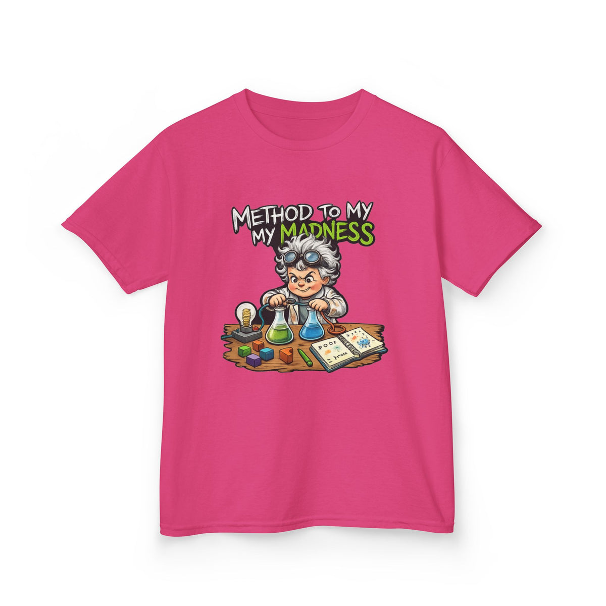 Kids T‑Shirt — "Method to My Madness" Mad Scientist Science Tee