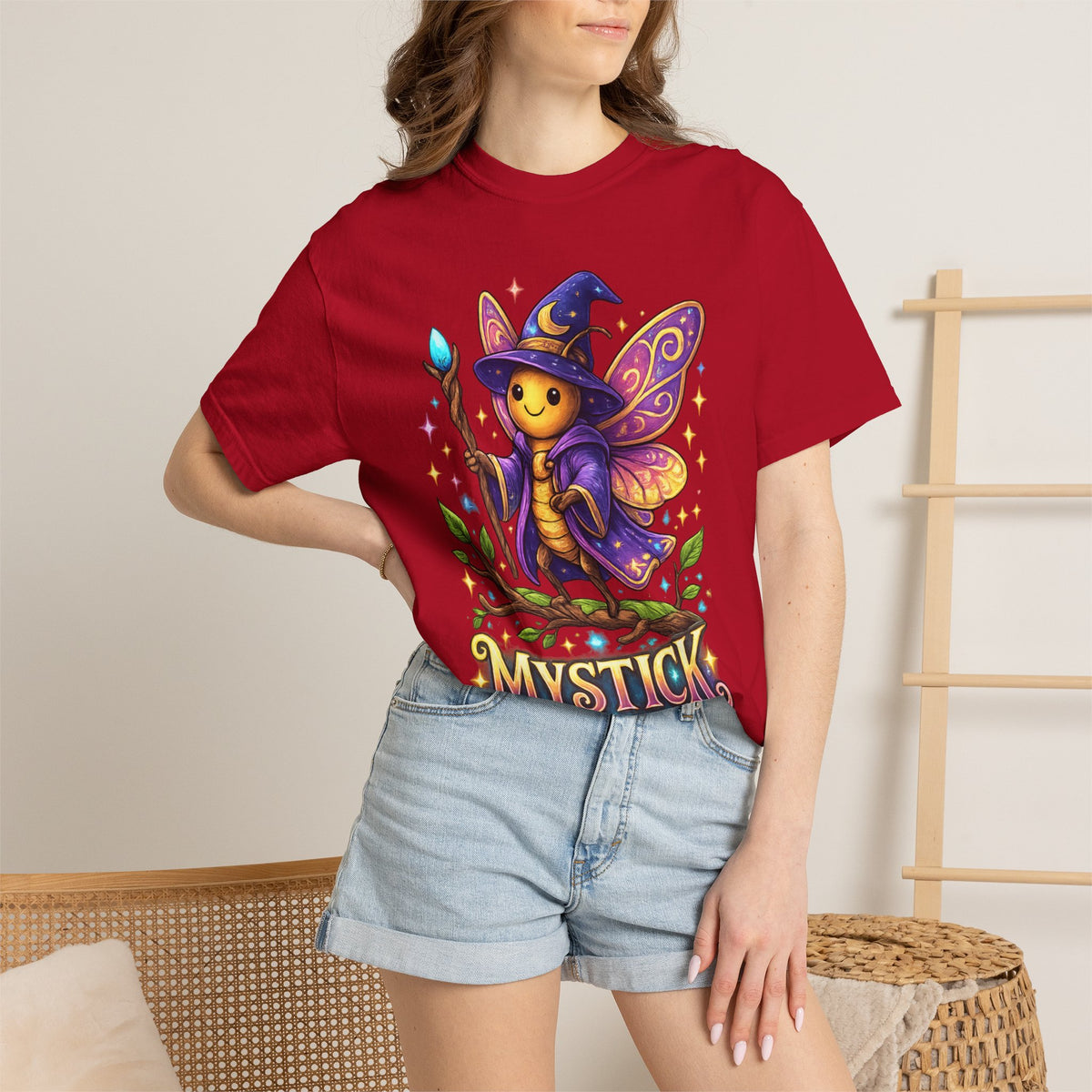 Mystick Fairy Wizard T-Shirt — Cute Magical Mushroom Sprite Tee