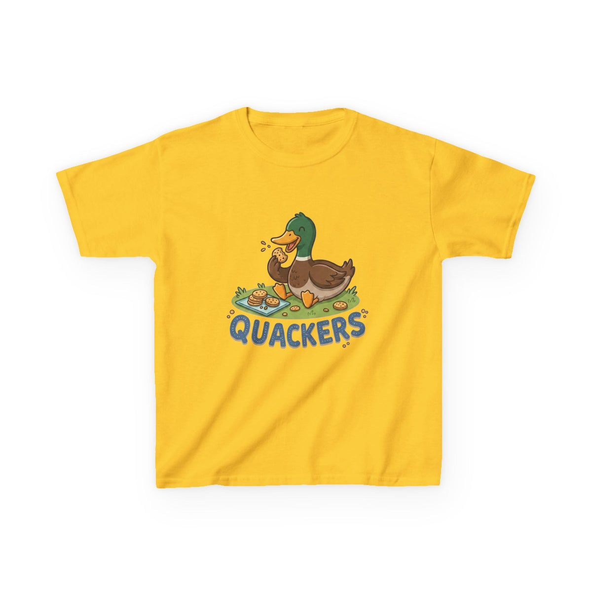 Kids Duck 'Quackers' T‑Shirt — Cute Pond Duck Graphic Tee for Children