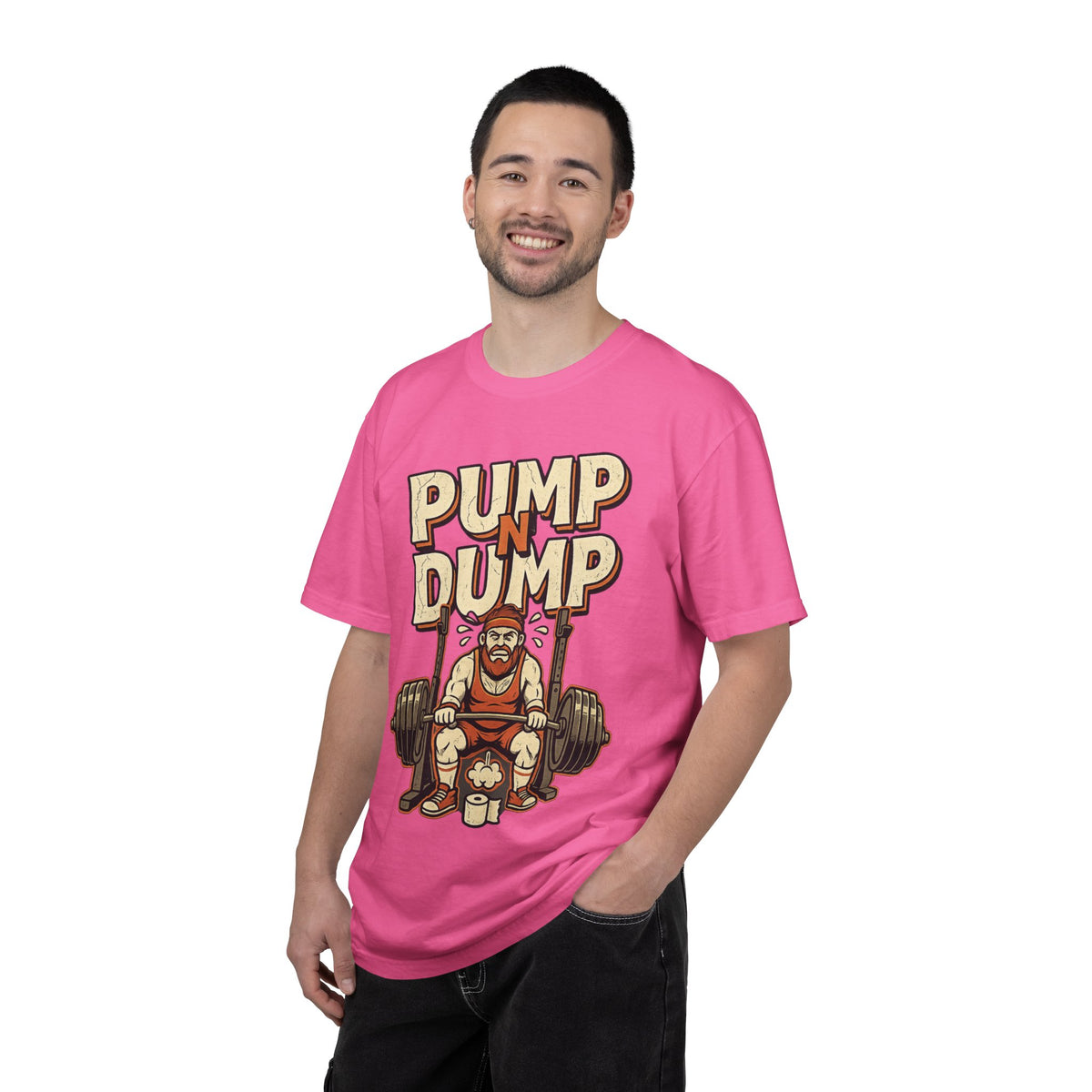Pump N Dump Weightlifting T-Shirt — Funny Powerlifting Gym Tee