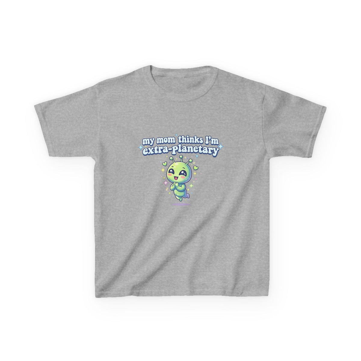 Kids Tee 'My Mom Thinks I’m Extra-Planetary' Cute Alien Graphic