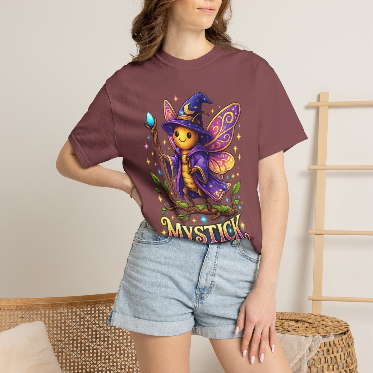Mystick Fairy Wizard T-Shirt — Cute Magical Mushroom Sprite Tee