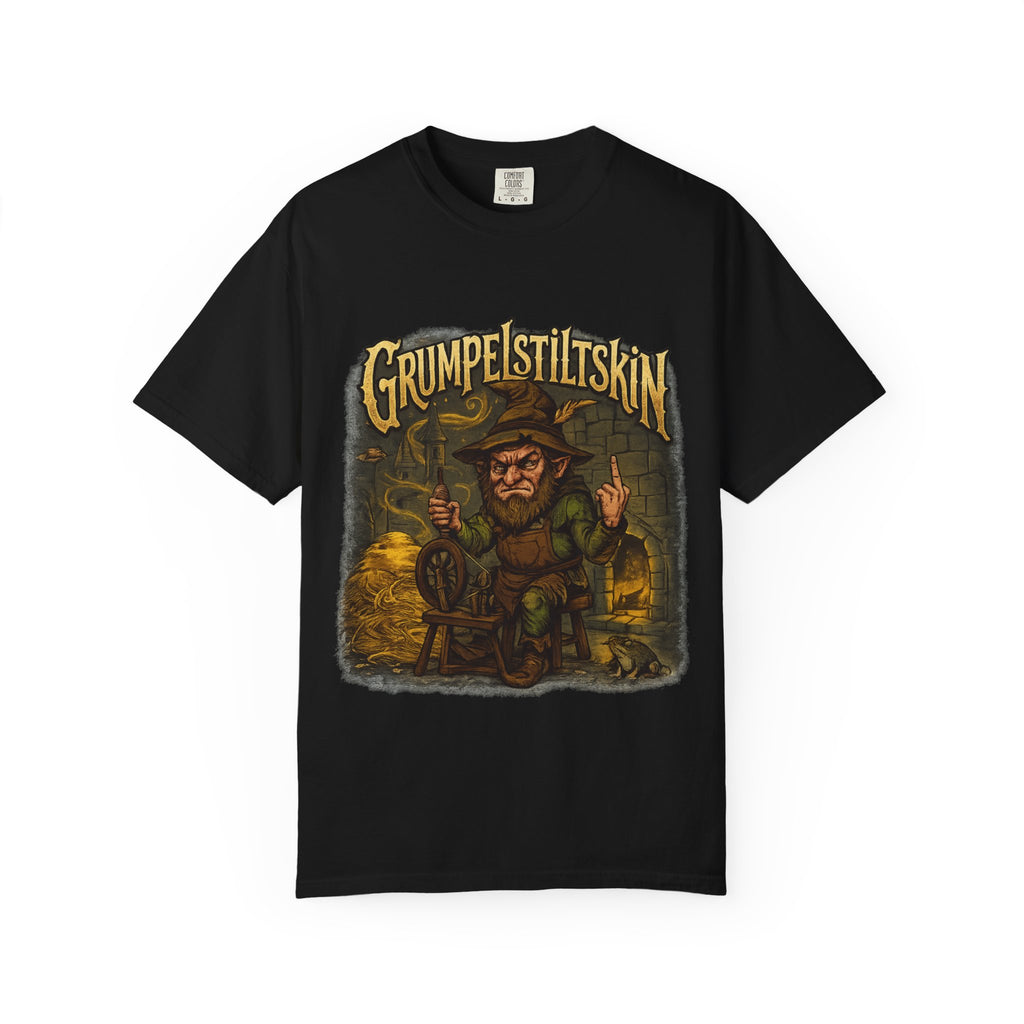 Grumpelstiltskin Graphic T-Shirt — Vintage Fairy Tale Illustration
