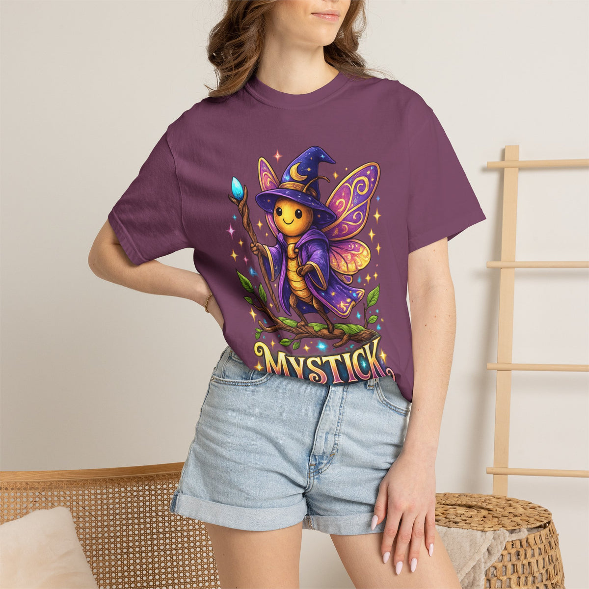 Mystick Fairy Wizard T-Shirt — Cute Magical Mushroom Sprite Tee