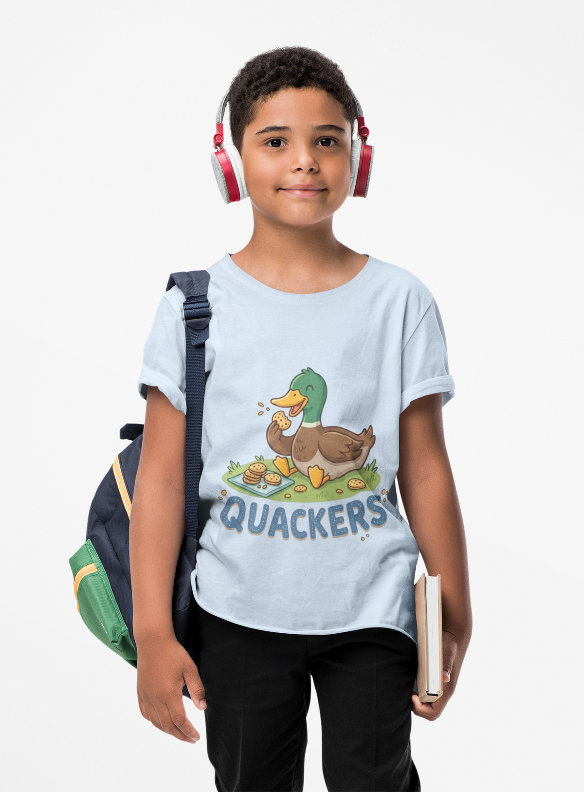 Kids Duck 'Quackers' T‑Shirt — Cute Pond Duck Graphic Tee for Children