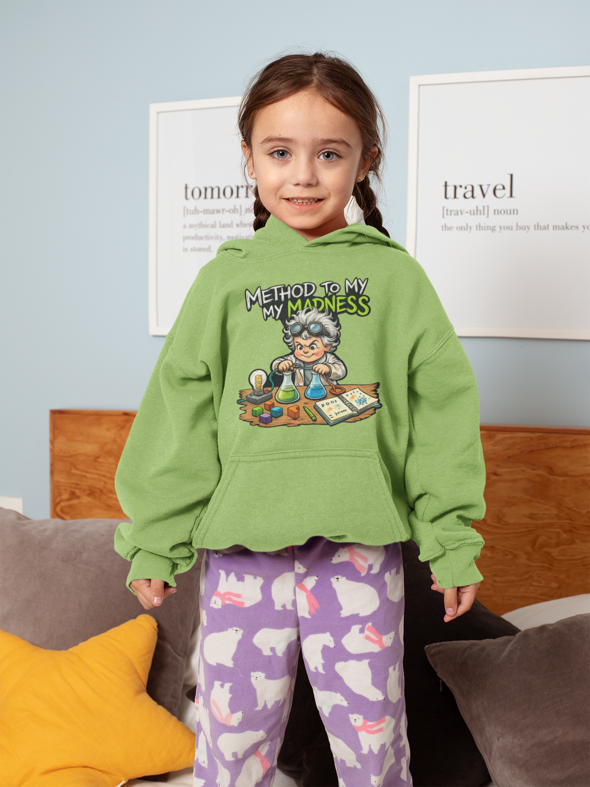 Kids T‑Shirt — "Method to My Madness" Mad Scientist Science Tee