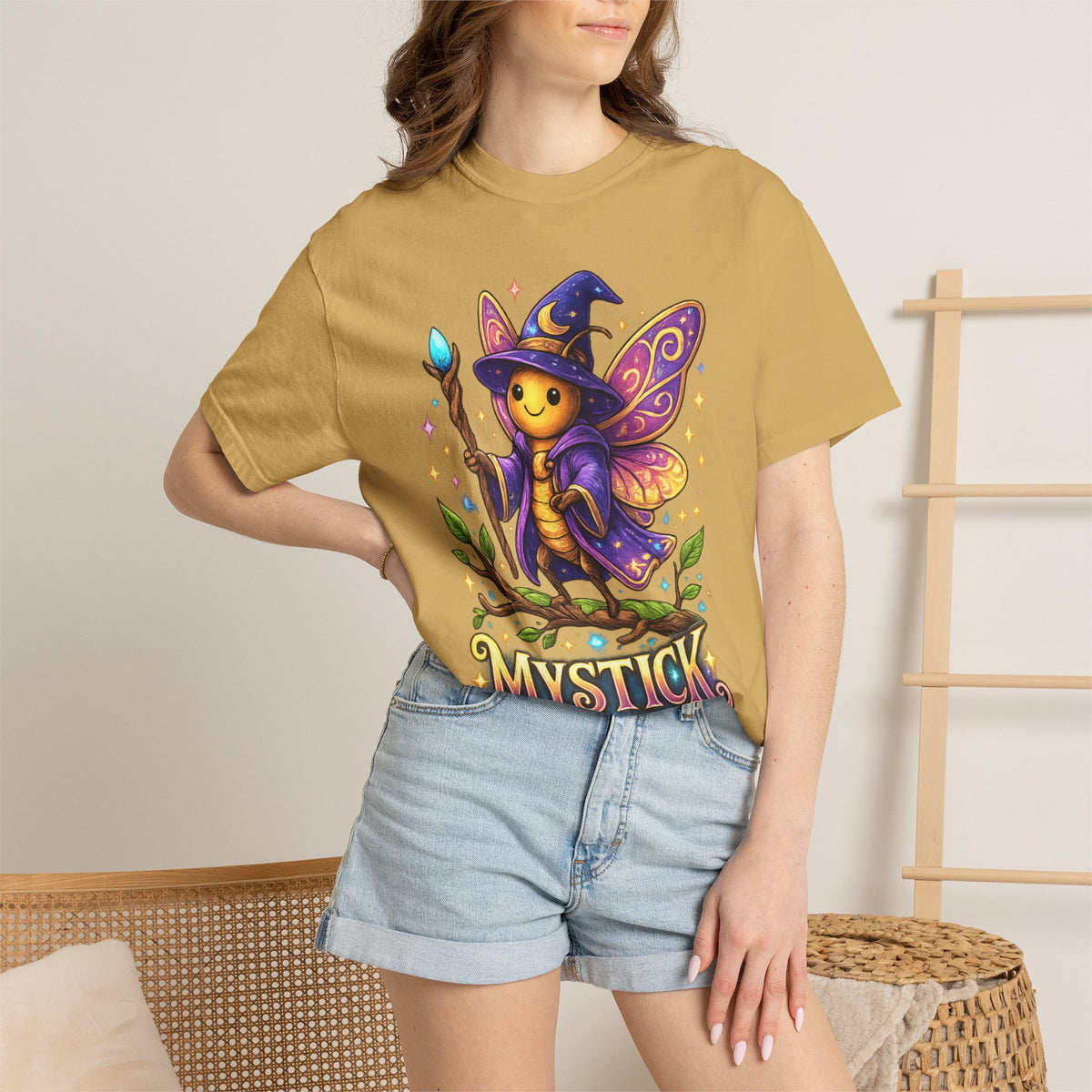 Mystick Fairy Wizard T-Shirt — Cute Magical Mushroom Sprite Tee