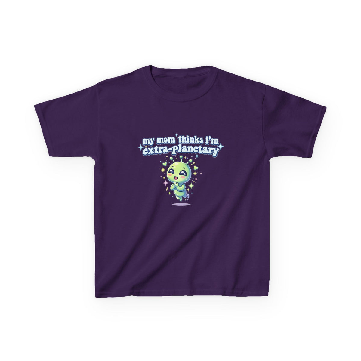 Kids Tee 'My Mom Thinks I’m Extra-Planetary' Cute Alien Graphic