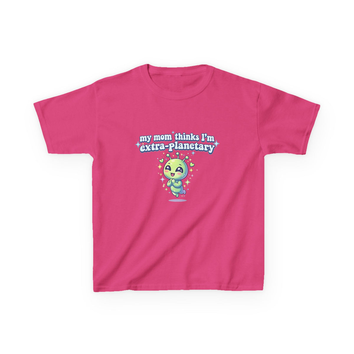 Kids Tee 'My Mom Thinks I’m Extra-Planetary' Cute Alien Graphic