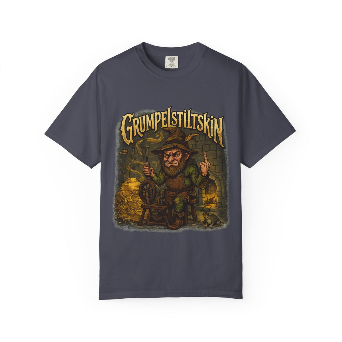 Grumpelstiltskin Graphic T-Shirt — Vintage Fairy Tale Illustration