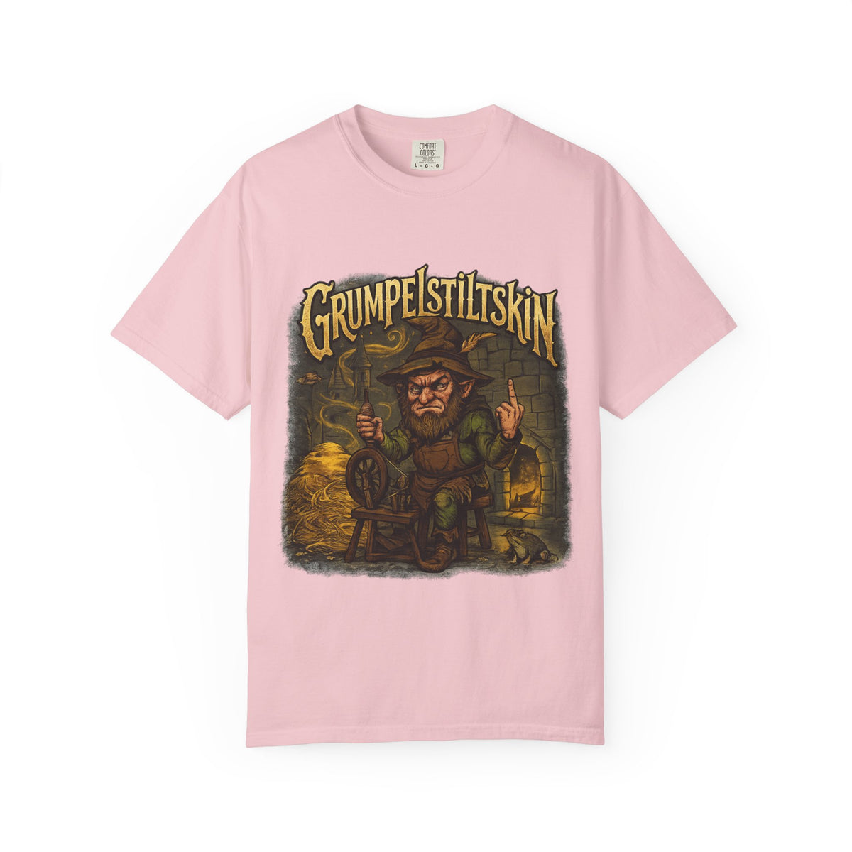 Grumpelstiltskin Graphic T-Shirt — Vintage Fairy Tale Illustration