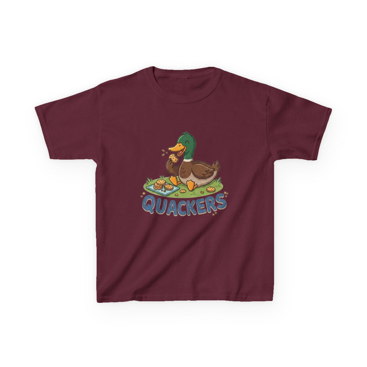 Kids Duck 'Quackers' T‑Shirt — Cute Pond Duck Graphic Tee for Children