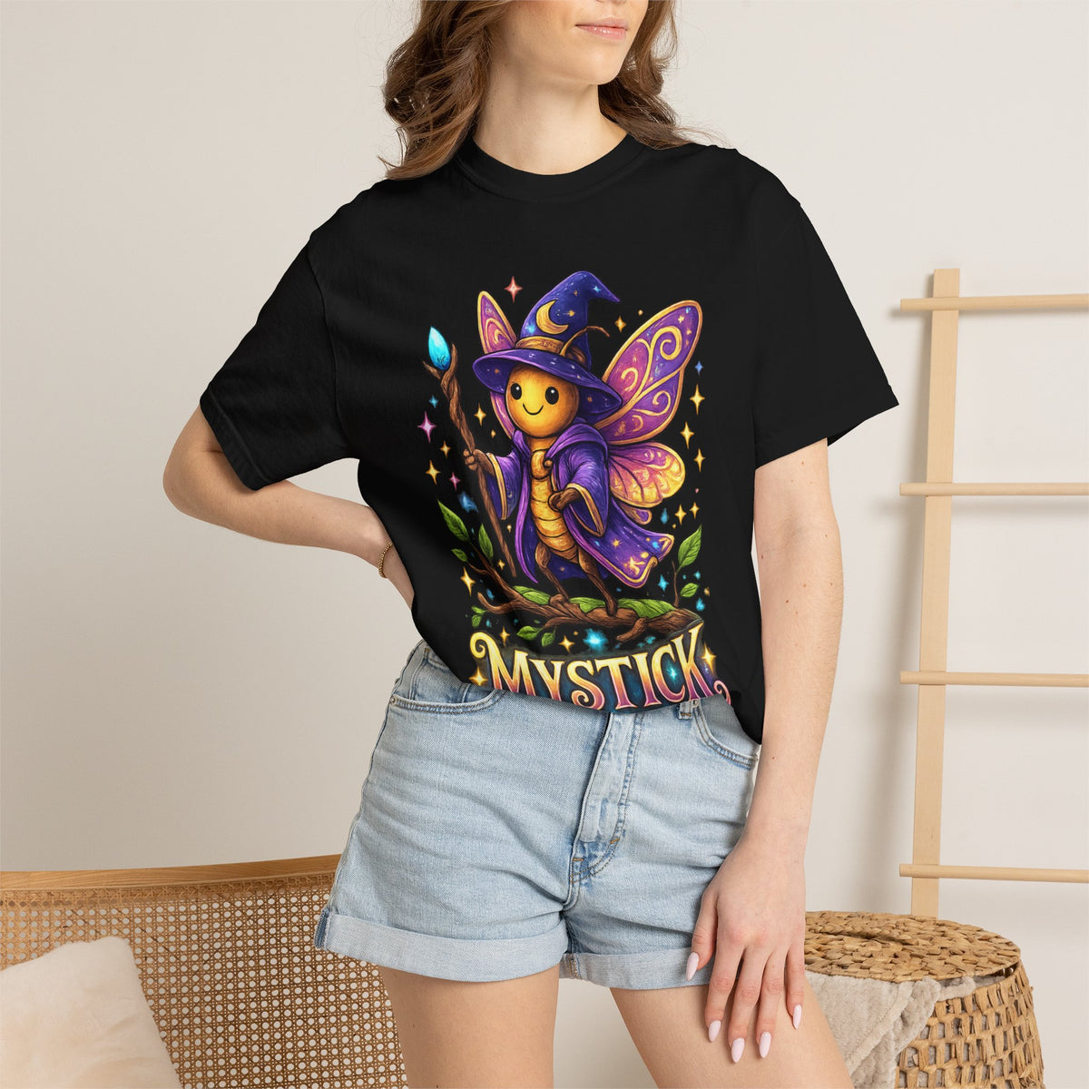 Mystick Fairy Wizard T-Shirt — Cute Magical Mushroom Sprite Tee
