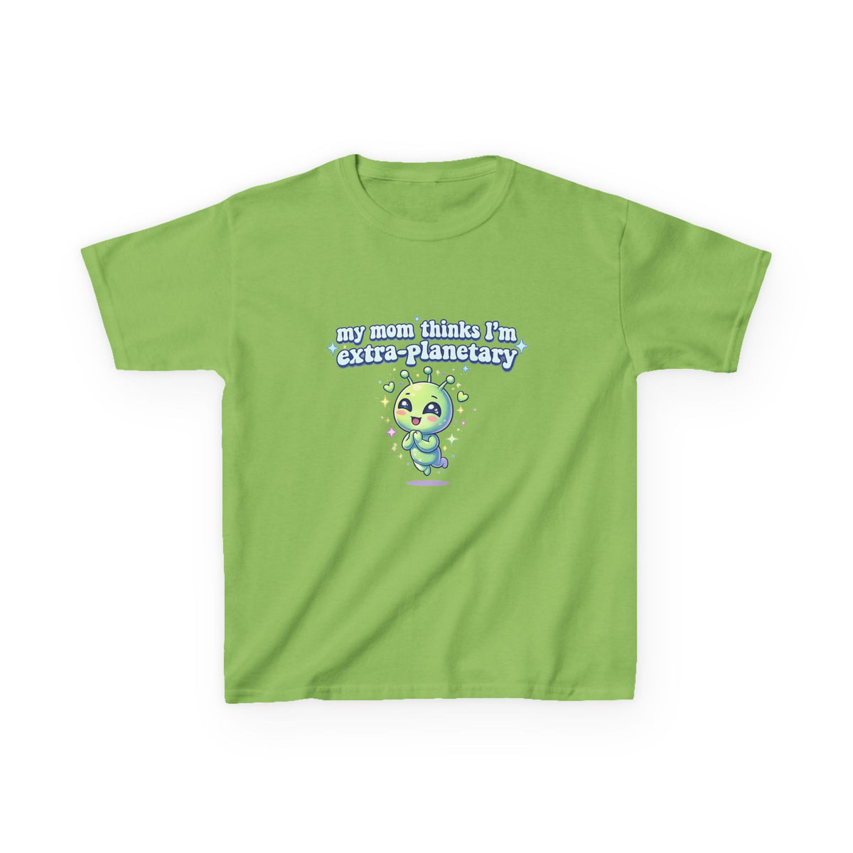 Kids Tee 'My Mom Thinks I’m Extra-Planetary' Cute Alien Graphic