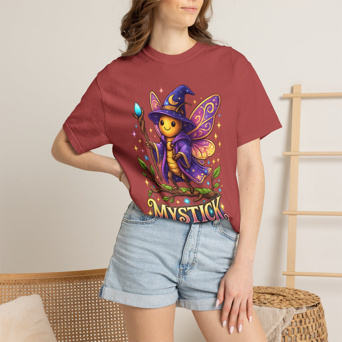 Mystick Fairy Wizard T-Shirt — Cute Magical Mushroom Sprite Tee