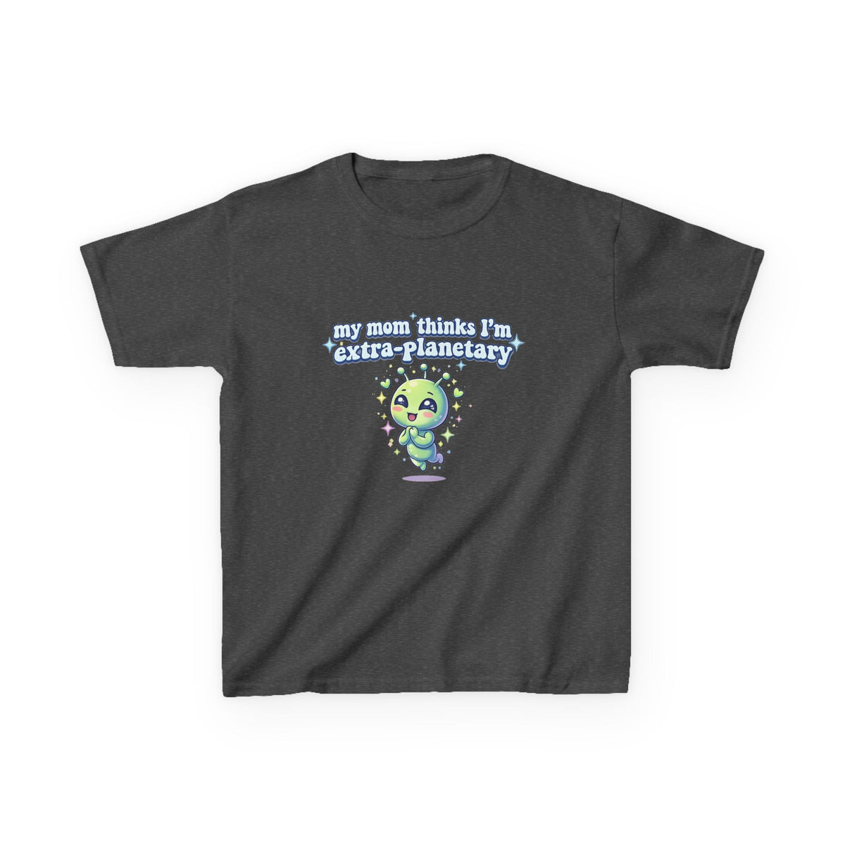Kids Tee 'My Mom Thinks I’m Extra-Planetary' Cute Alien Graphic