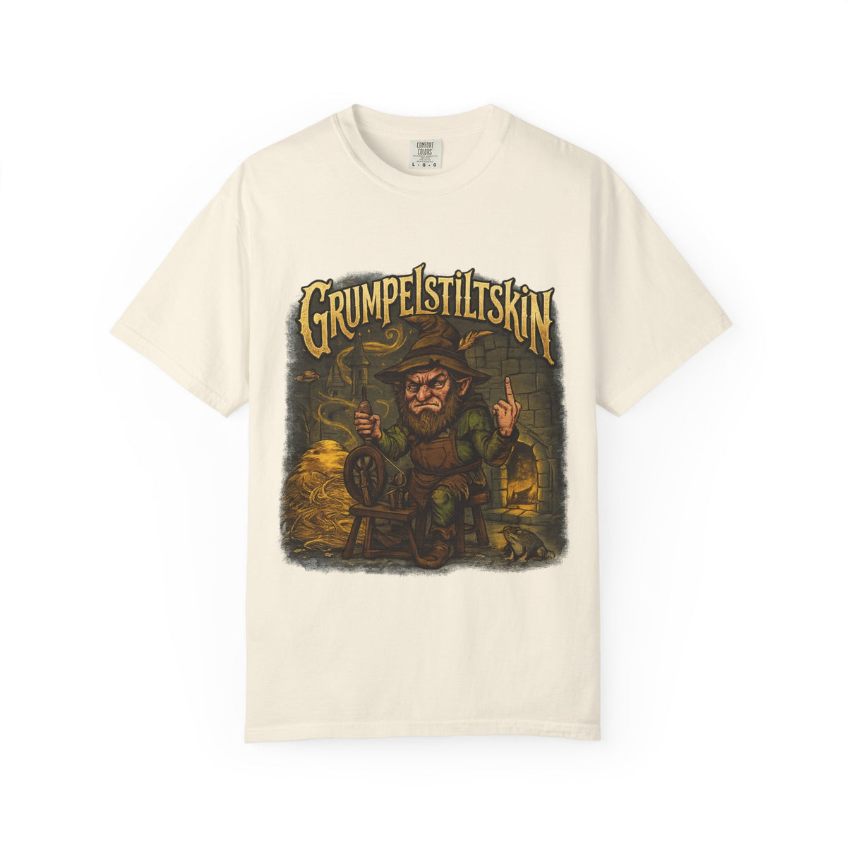 Grumpelstiltskin Graphic T-Shirt — Vintage Fairy Tale Illustration