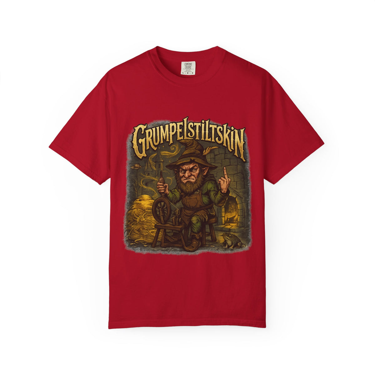 Grumpelstiltskin Graphic T-Shirt — Vintage Fairy Tale Illustration