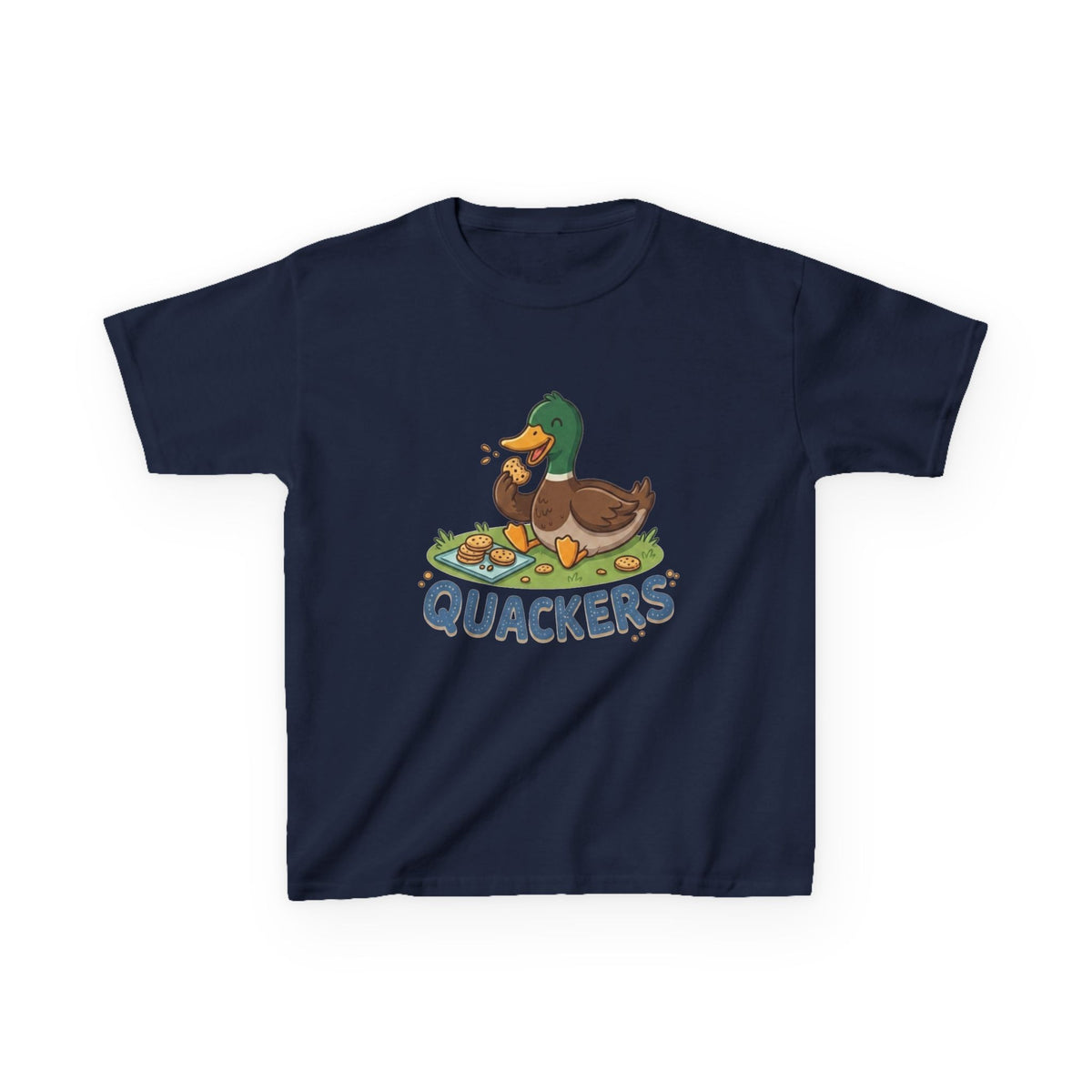 Kids Duck 'Quackers' T‑Shirt — Cute Pond Duck Graphic Tee for Children