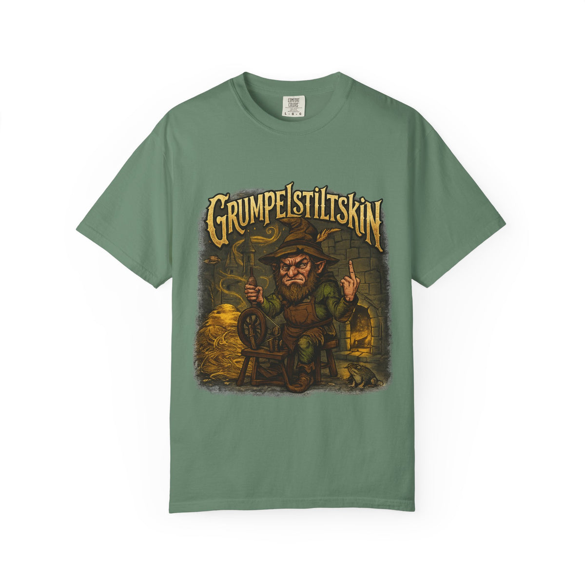 Grumpelstiltskin Graphic T-Shirt — Vintage Fairy Tale Illustration