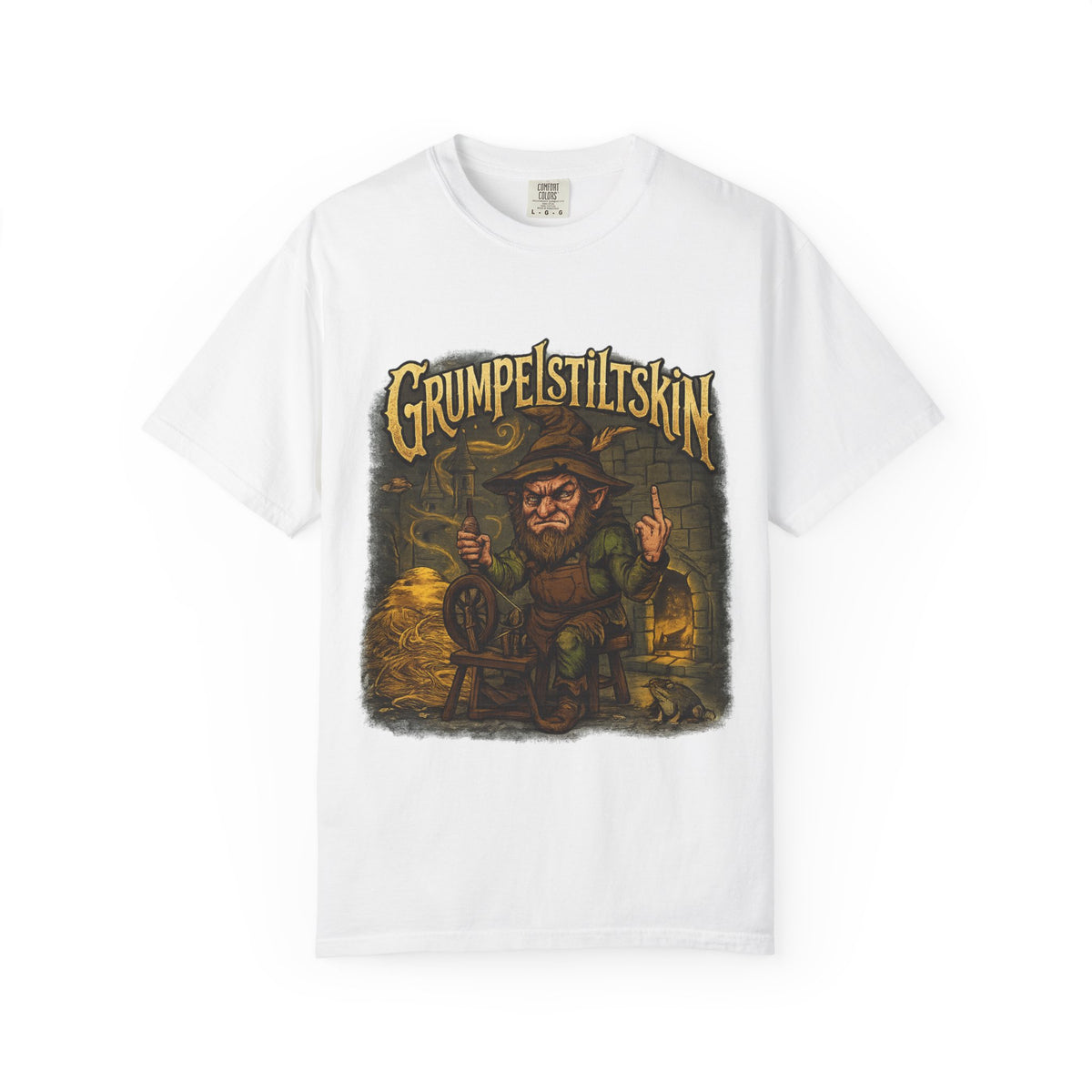 Grumpelstiltskin Graphic T-Shirt — Vintage Fairy Tale Illustration