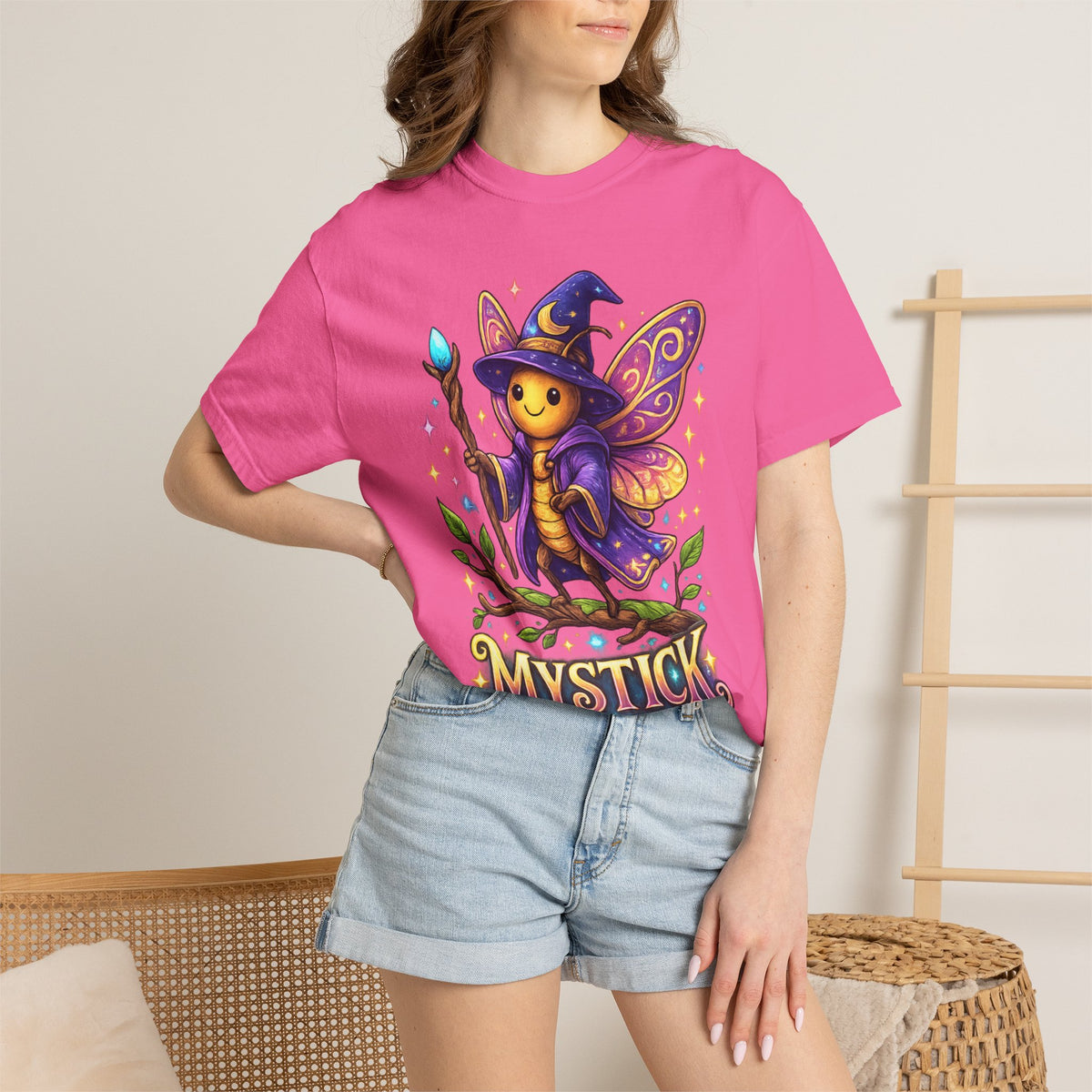 Mystick Fairy Wizard T-Shirt — Cute Magical Mushroom Sprite Tee