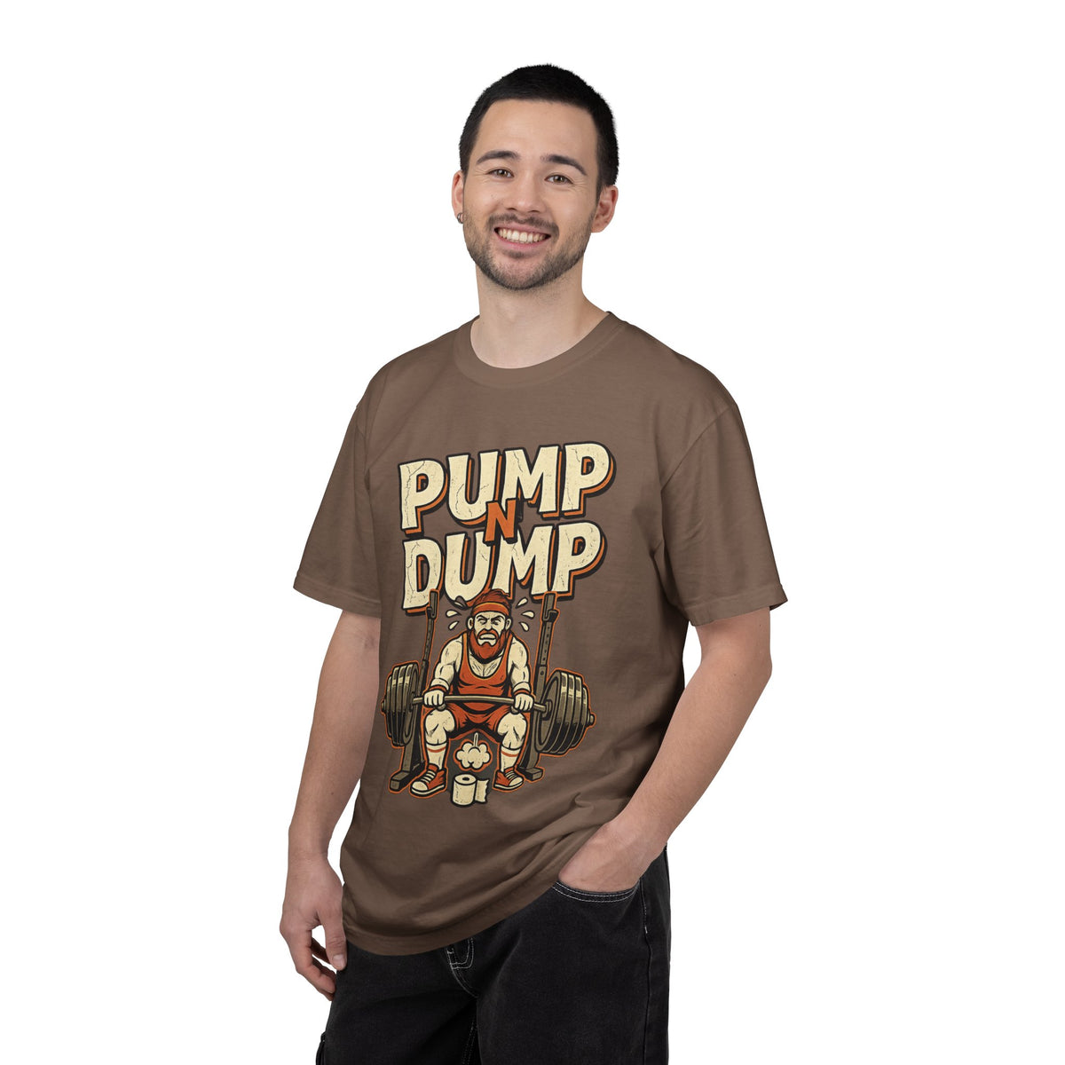 Pump N Dump Weightlifting T-Shirt — Funny Powerlifting Gym Tee