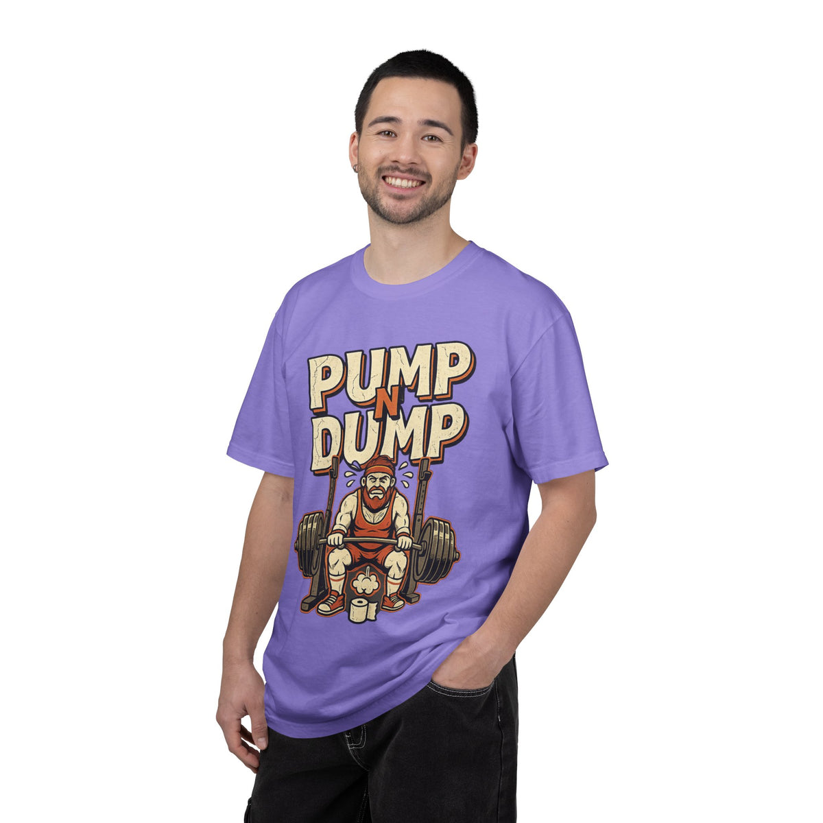 Pump N Dump Weightlifting T-Shirt — Funny Powerlifting Gym Tee