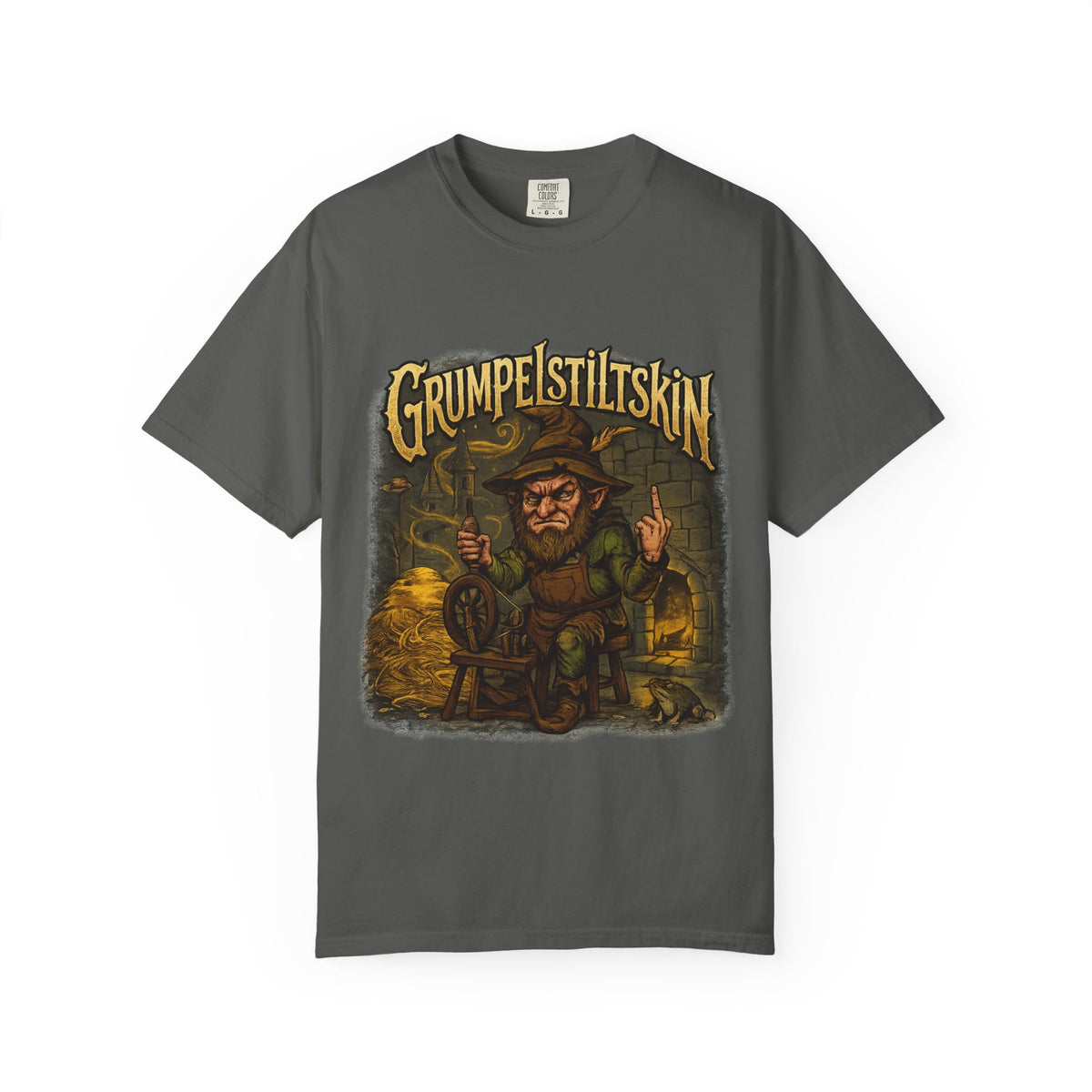 Grumpelstiltskin Graphic T-Shirt — Vintage Fairy Tale Illustration