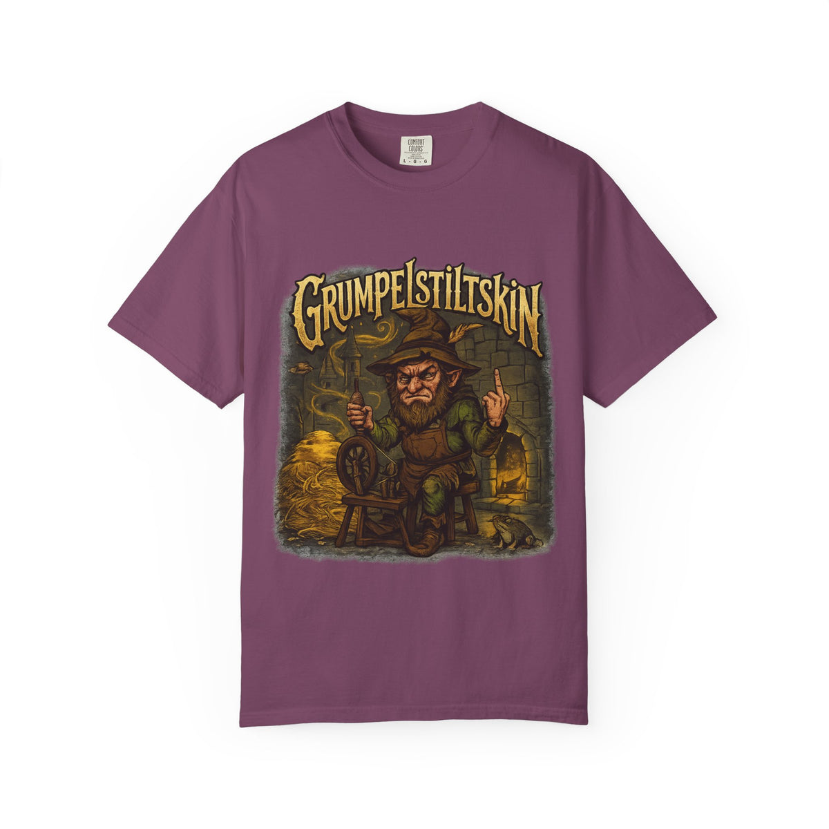 Grumpelstiltskin Graphic T-Shirt — Vintage Fairy Tale Illustration