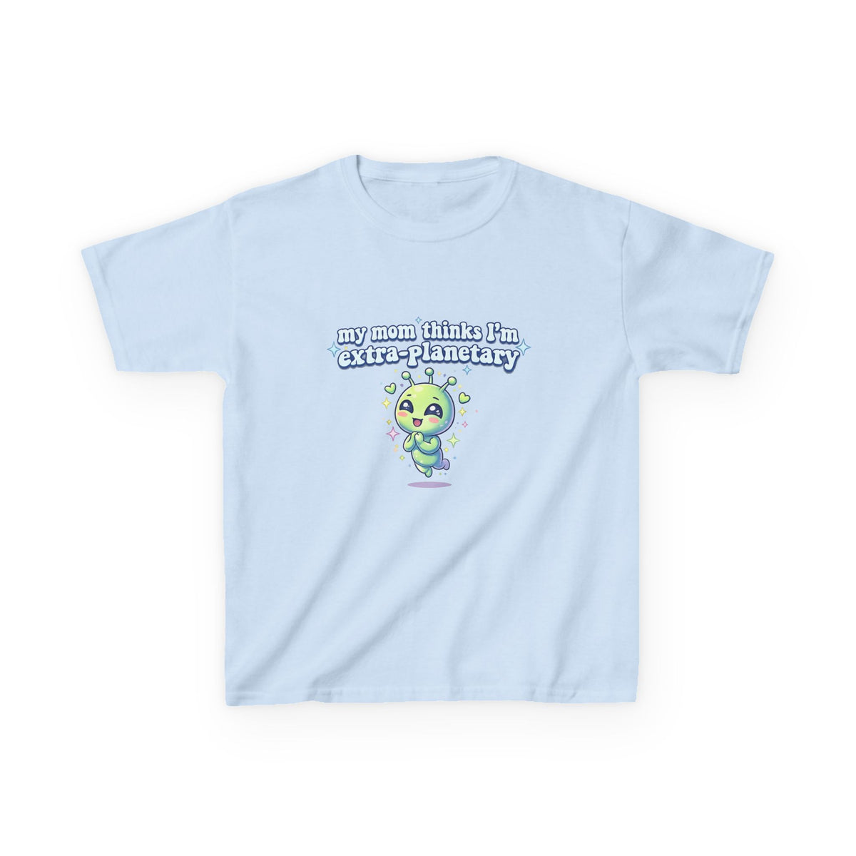 Kids Tee 'My Mom Thinks I’m Extra-Planetary' Cute Alien Graphic