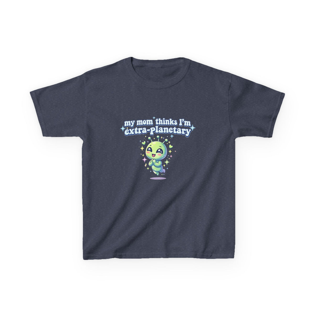 Kids Tee 'My Mom Thinks I’m Extra-Planetary' Cute Alien Graphic