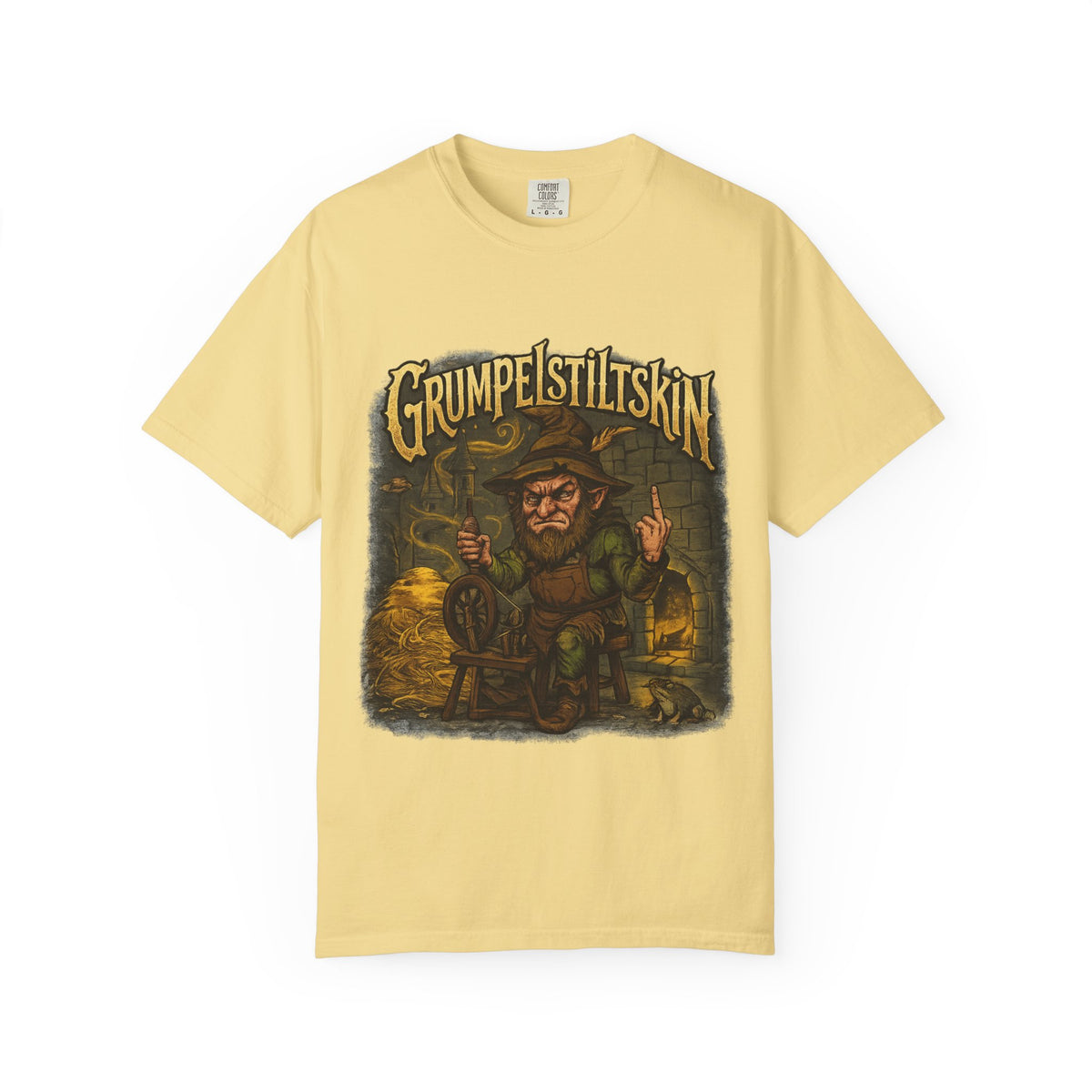 Grumpelstiltskin Graphic T-Shirt — Vintage Fairy Tale Illustration