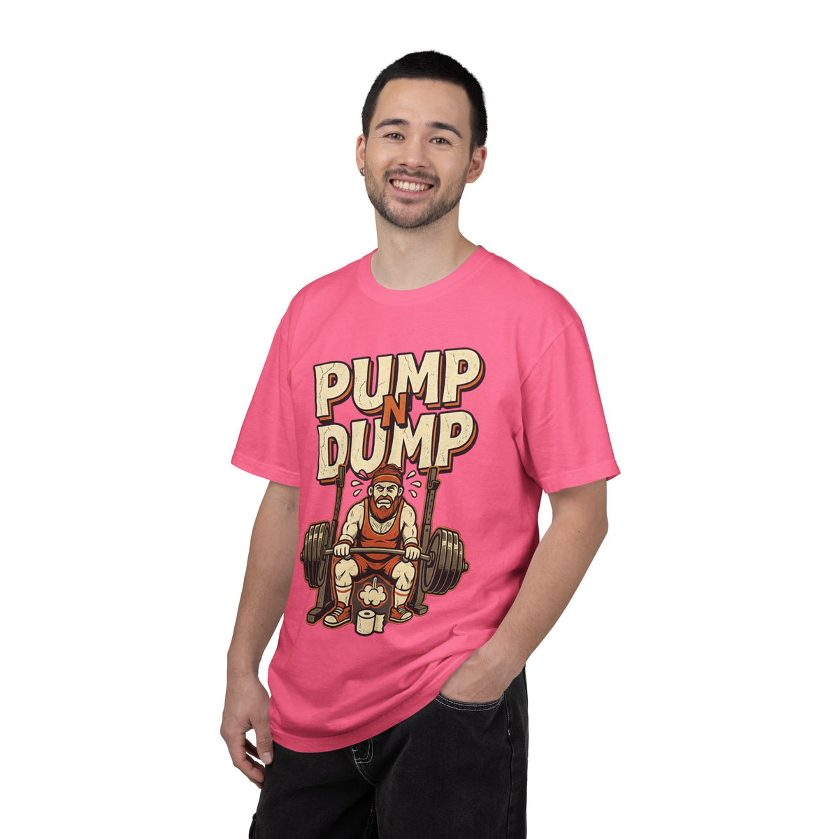 Pump N Dump Weightlifting T-Shirt — Funny Powerlifting Gym Tee