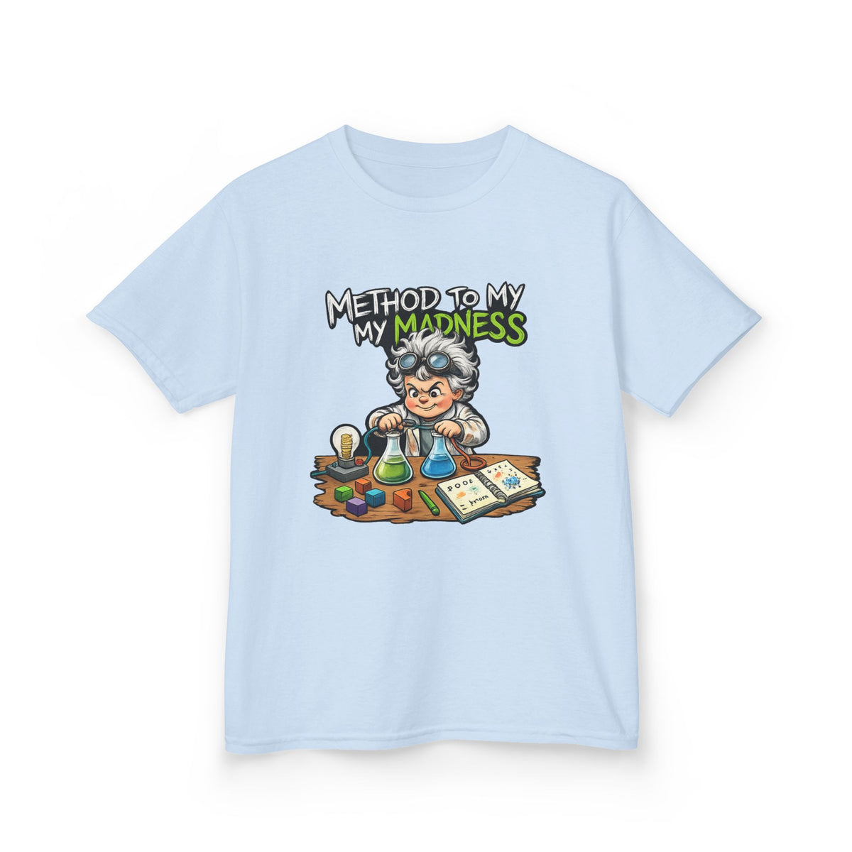 Kids T‑Shirt — "Method to My Madness" Mad Scientist Science Tee
