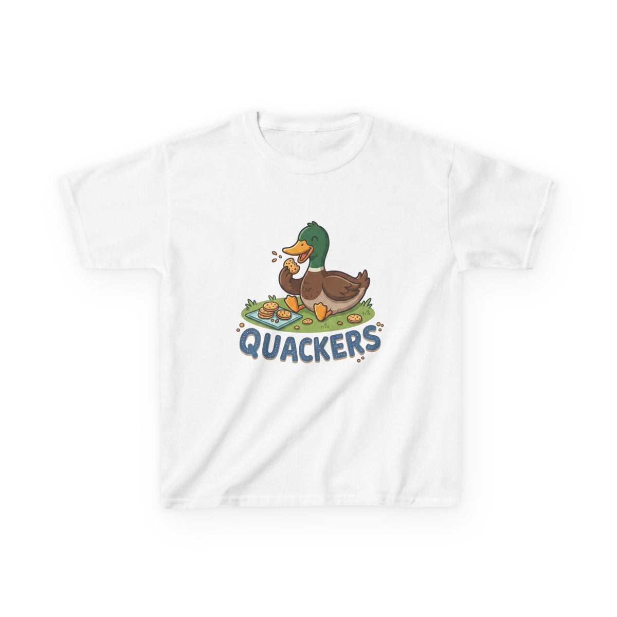 Kids Duck 'Quackers' T‑Shirt — Cute Pond Duck Graphic Tee for Children