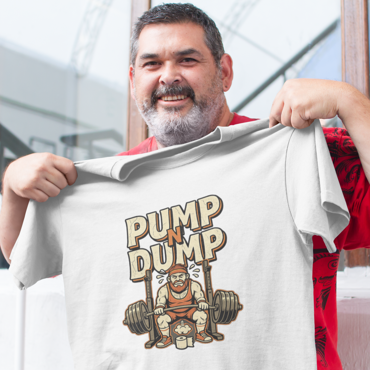Pump N Dump Weightlifting T-Shirt — Funny Powerlifting Gym Tee